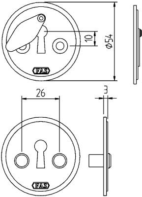 Product Image for Assa Nyckelskylt Fas 5311 Ch