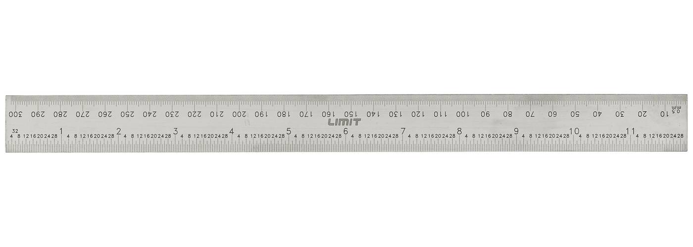 Stahlwille 13110 Steel rule, 300mm, Metric-inch scale