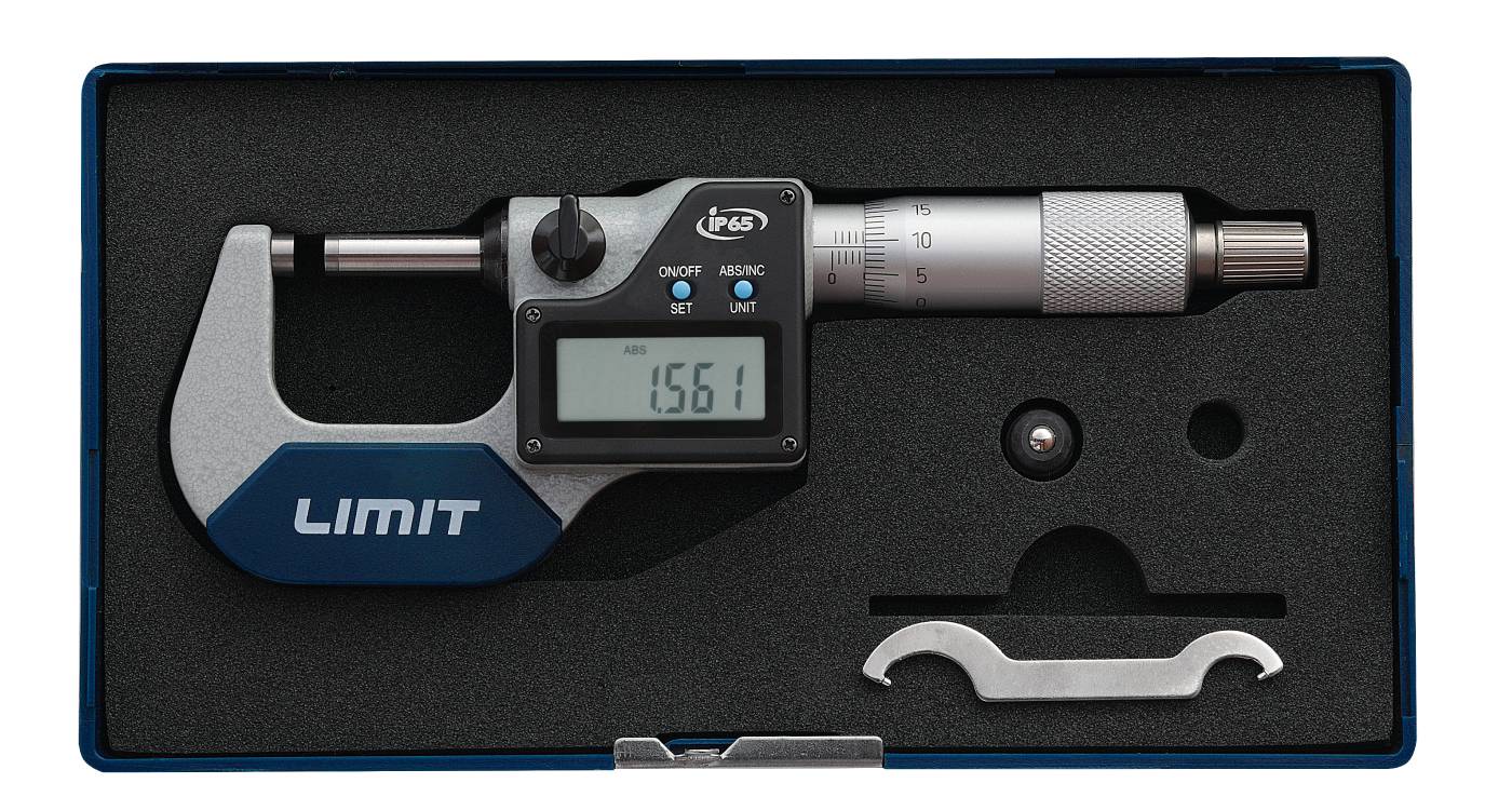 DIGITAL MICROMETER 025MM IP65 Precision measuring instruments Limit