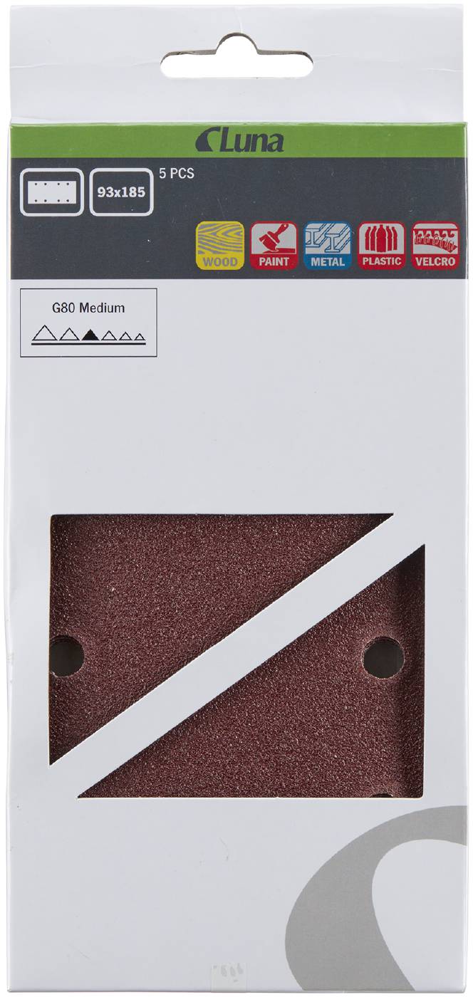 VELCRO SHEET 93X185 2X4 H K240 Luna tools