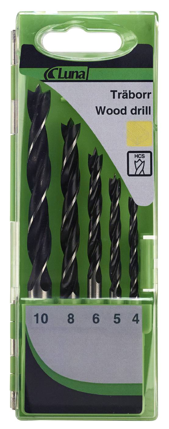 TWIST DRILL KIT WOOD HCS 5PCS Luna tools