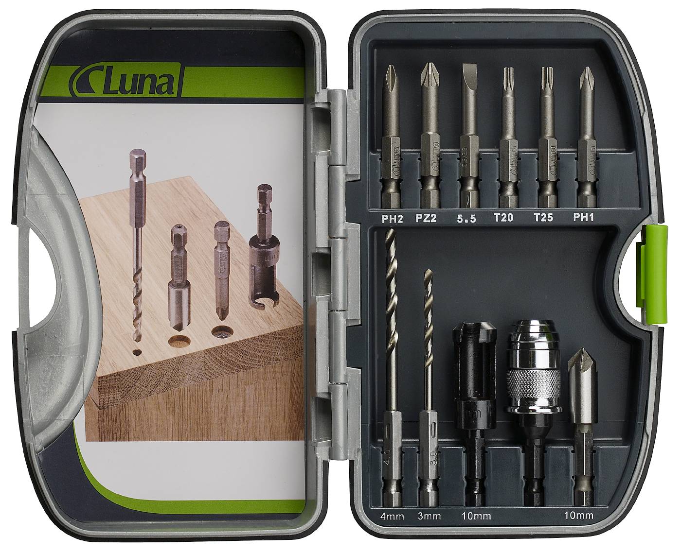DRILL/COUNTERSINK SET 11 PCS Luna tools