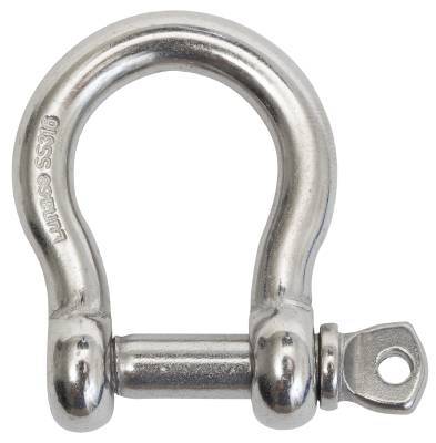 SHACKLE BOW STAINLESS 316 8MM - Luna tools