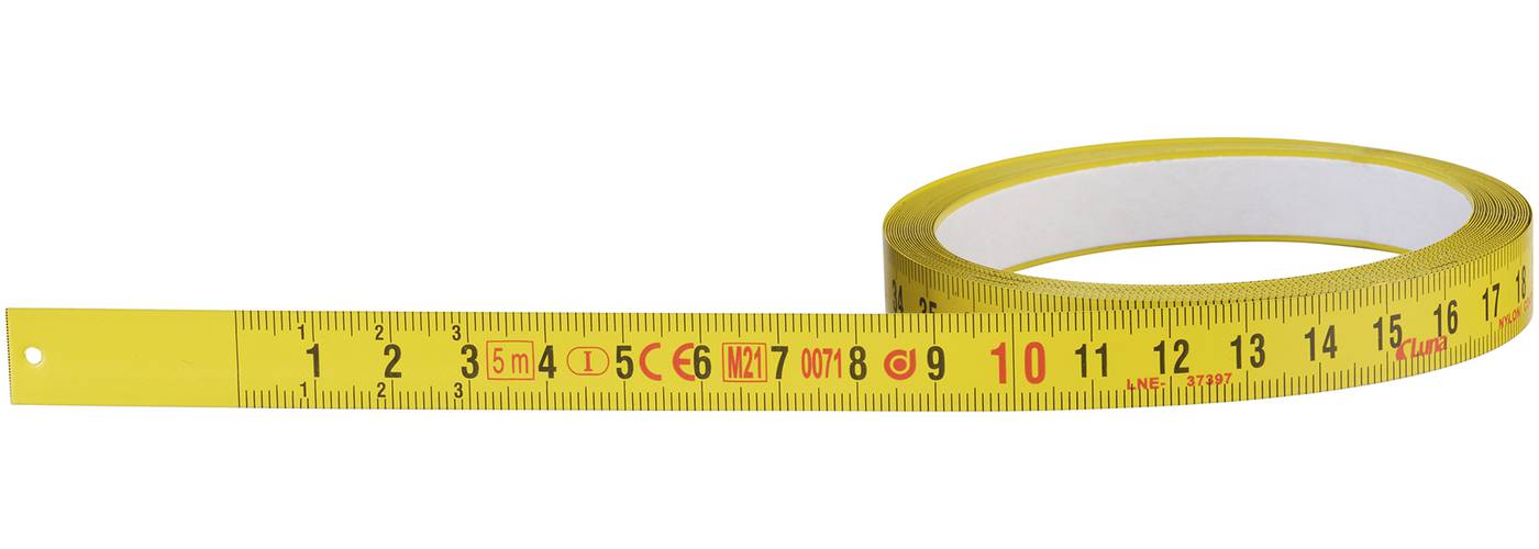 FLAT MEASURING TAPE 5M L-R - Luna tools